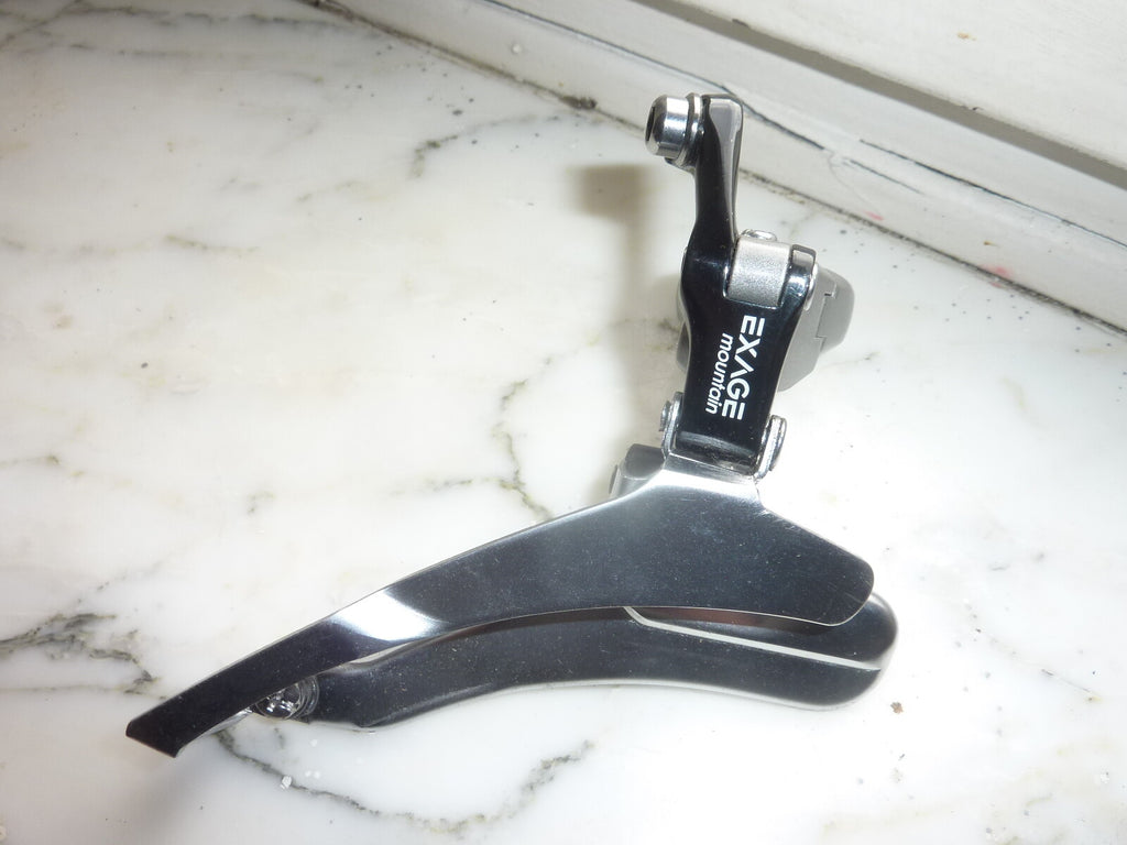 NOS 1990s Shimano Exage Mountain Bike Front Derailleur FD-M451 28.6 Clamp Gray