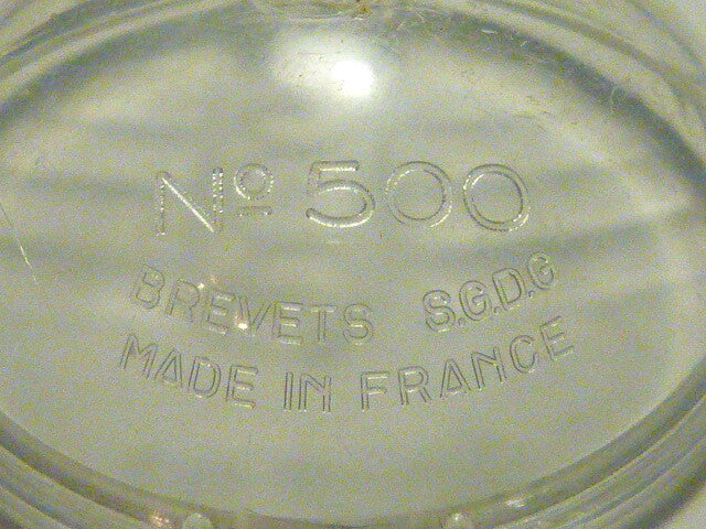 verre de phare JOS 500  d'époque , vélo ancien Vintage bicycle light headlight