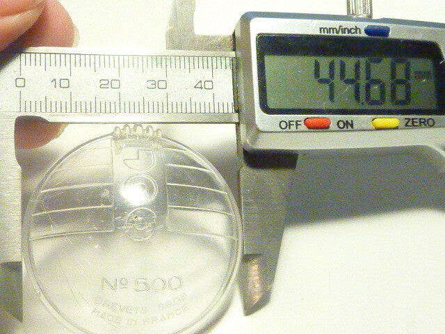 verre de phare JOS 500  d'époque , vélo ancien Vintage bicycle light headlight