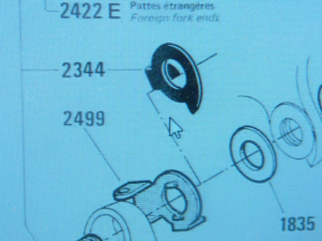 ✨ NOS vintage cale de butée patte ref 2344 huret dérailleur ECO Stop Plate Rear✨