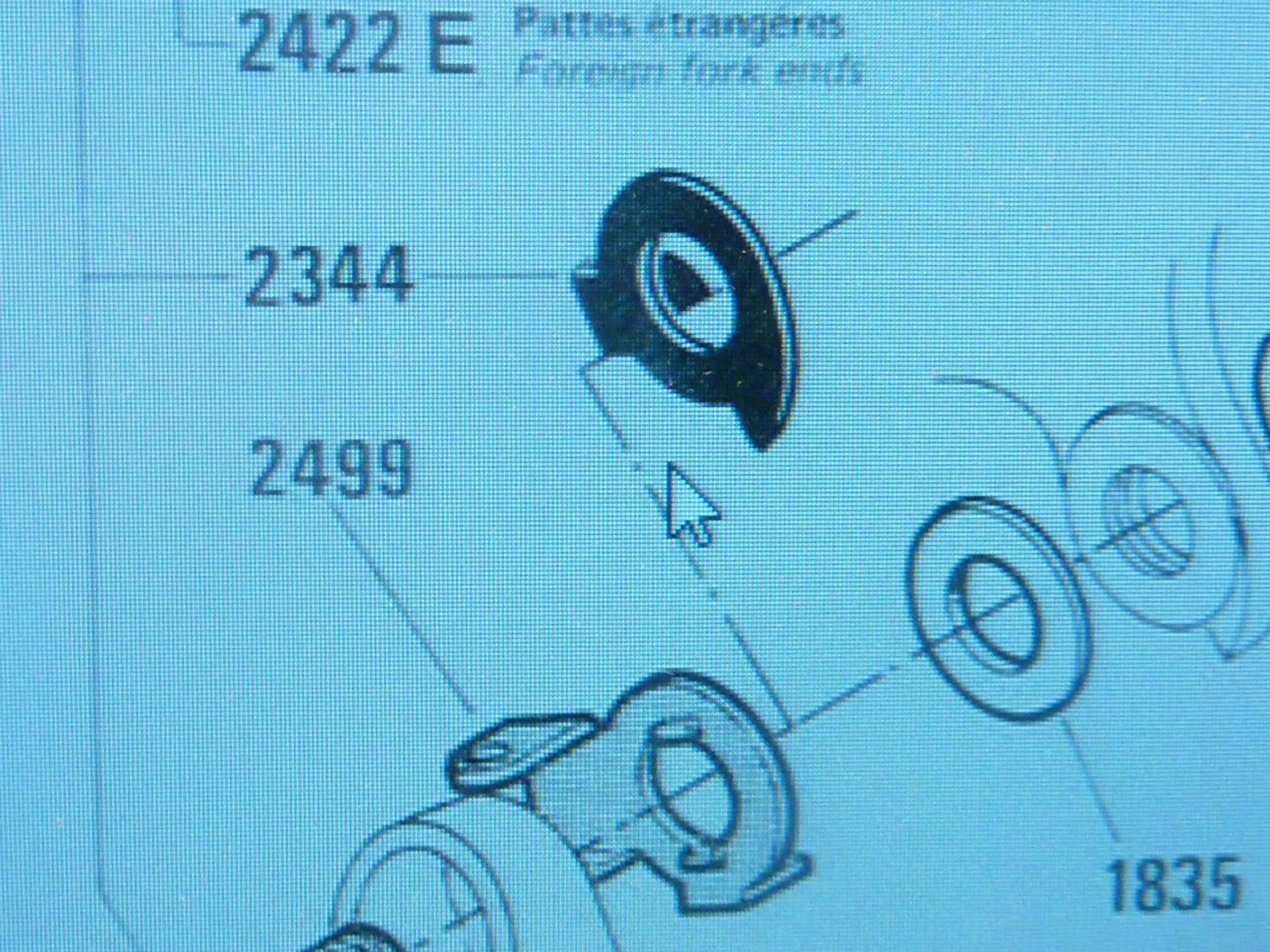 ✨ NOS vintage cale de butée patte ref 2344 huret dérailleur ECO Stop Plate Rear✨
