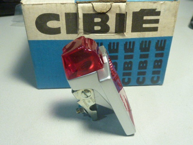 NOS CIBIE  FEU PHARE ARRIERE ANCIEN VELO BICYCLE randonneur neuf d'époque