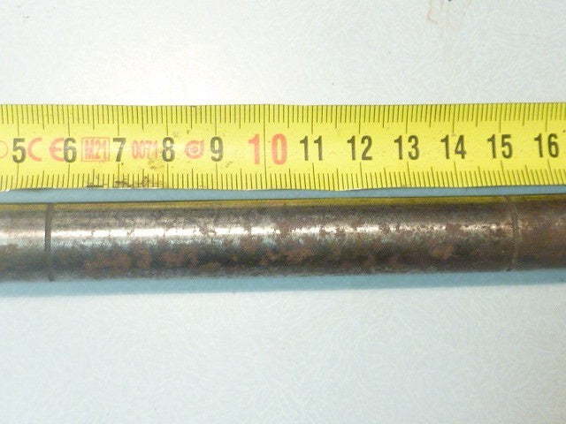 Axe pédalier longueur 178 mm diamètre 16 mm gorges pour circlip MBK motobecane