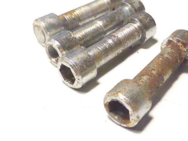 ✨4 SERRAGE DE SELLE  BOULON DE FIXATION VIS ECROU ACIER  VELO VINTAGE CYCLE 8x35
