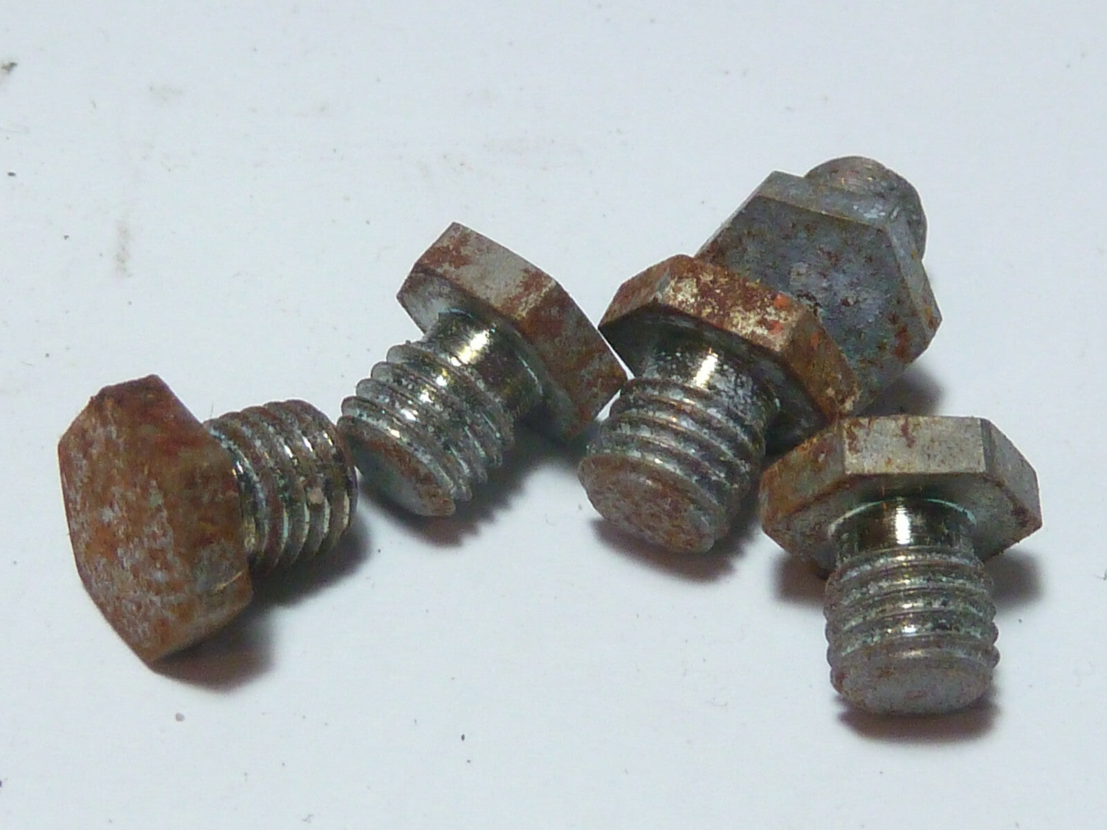 NOS 3 vis rouillé 3 attaches pédalier vintage ancien velo cyclomoteur