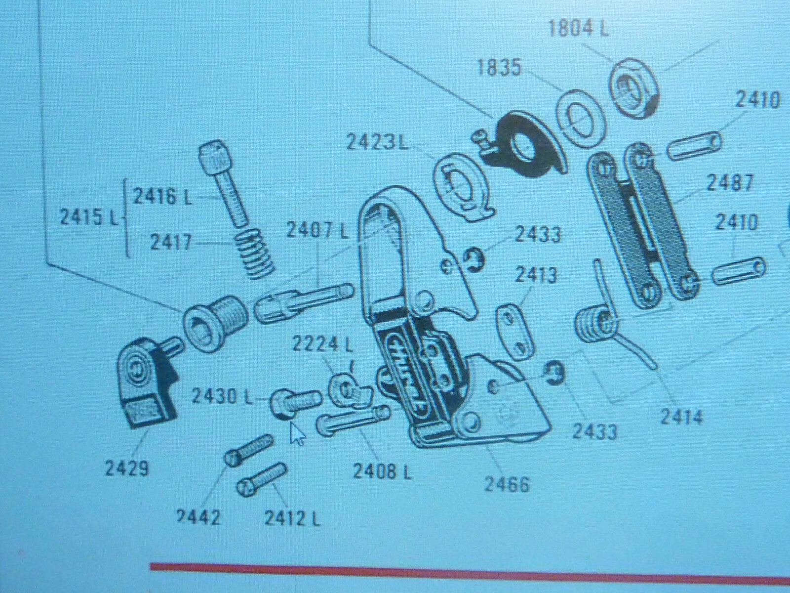 ✨ NOS Vis Cale de Serrage Huret Réf 2430 / 2224 Dérailleur Success  Challenge✨