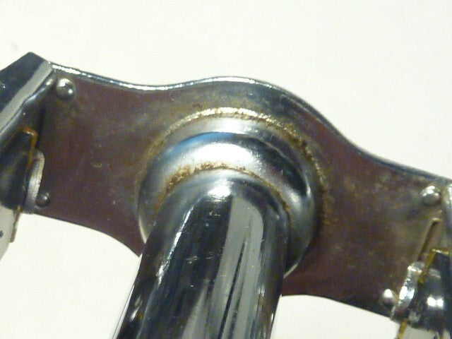 1 Vintage 80's K10496 Small Youth Chrome Steel Pedal 9/16" with Reflectors