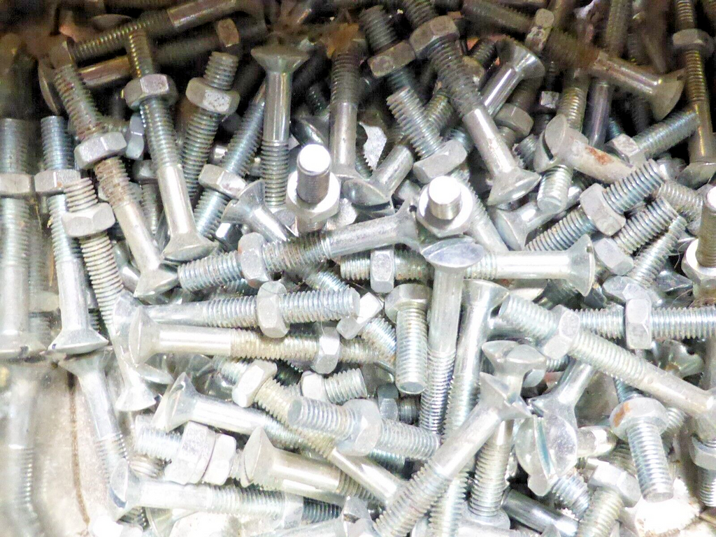13 Vis à métaux à tête ronde tete de fourche avec écrou...M5X40