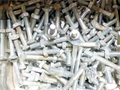 13 Vis à métaux à tête ronde tete de fourche avec écrou...M5X40