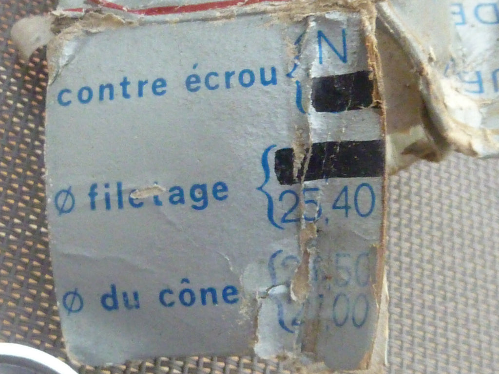 JEU direction CHROMÉ 25.4  vintage headset made in France Gouraud et cie