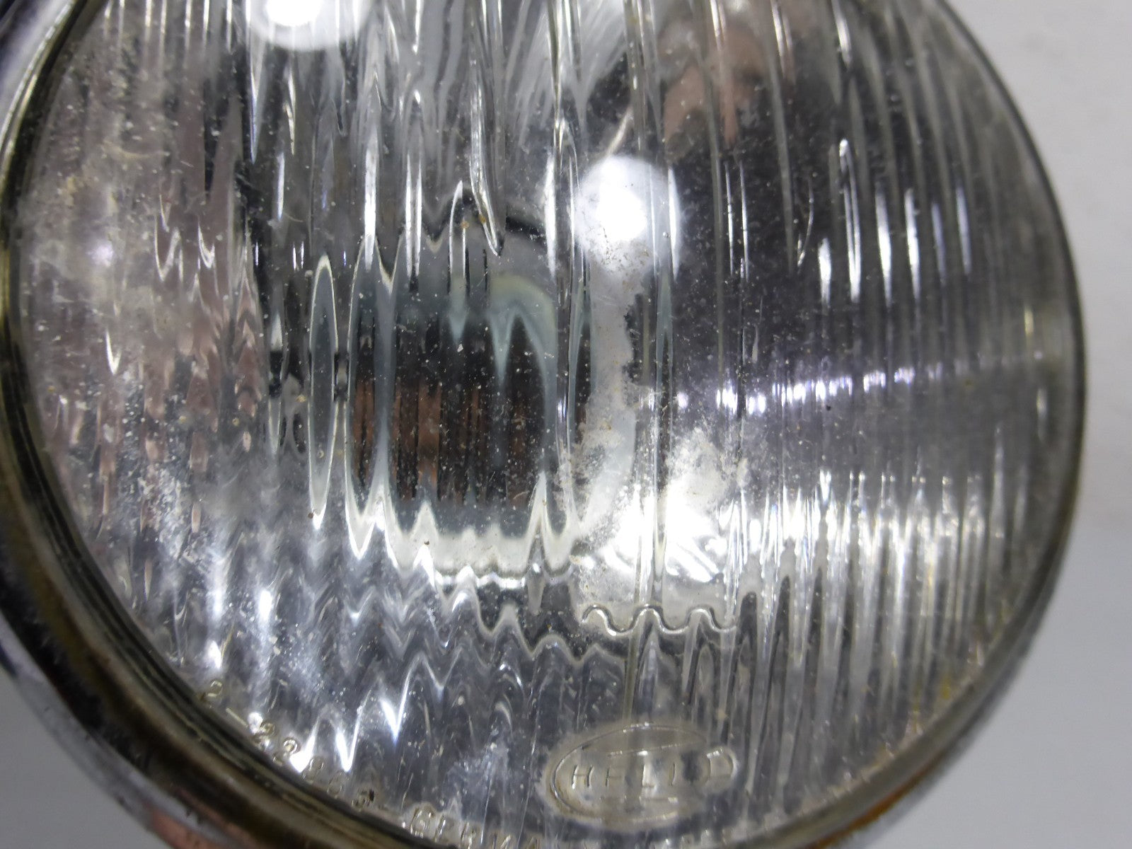 Ancien Phare Feu Arrière chromé HELLA 2-22865 Vintage Moto Mobylette Ø 107mm