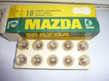 NOS lot de 10 ampoules MAZDA  12V 18/4W verre granité BA15D 2 plots 2 ergots