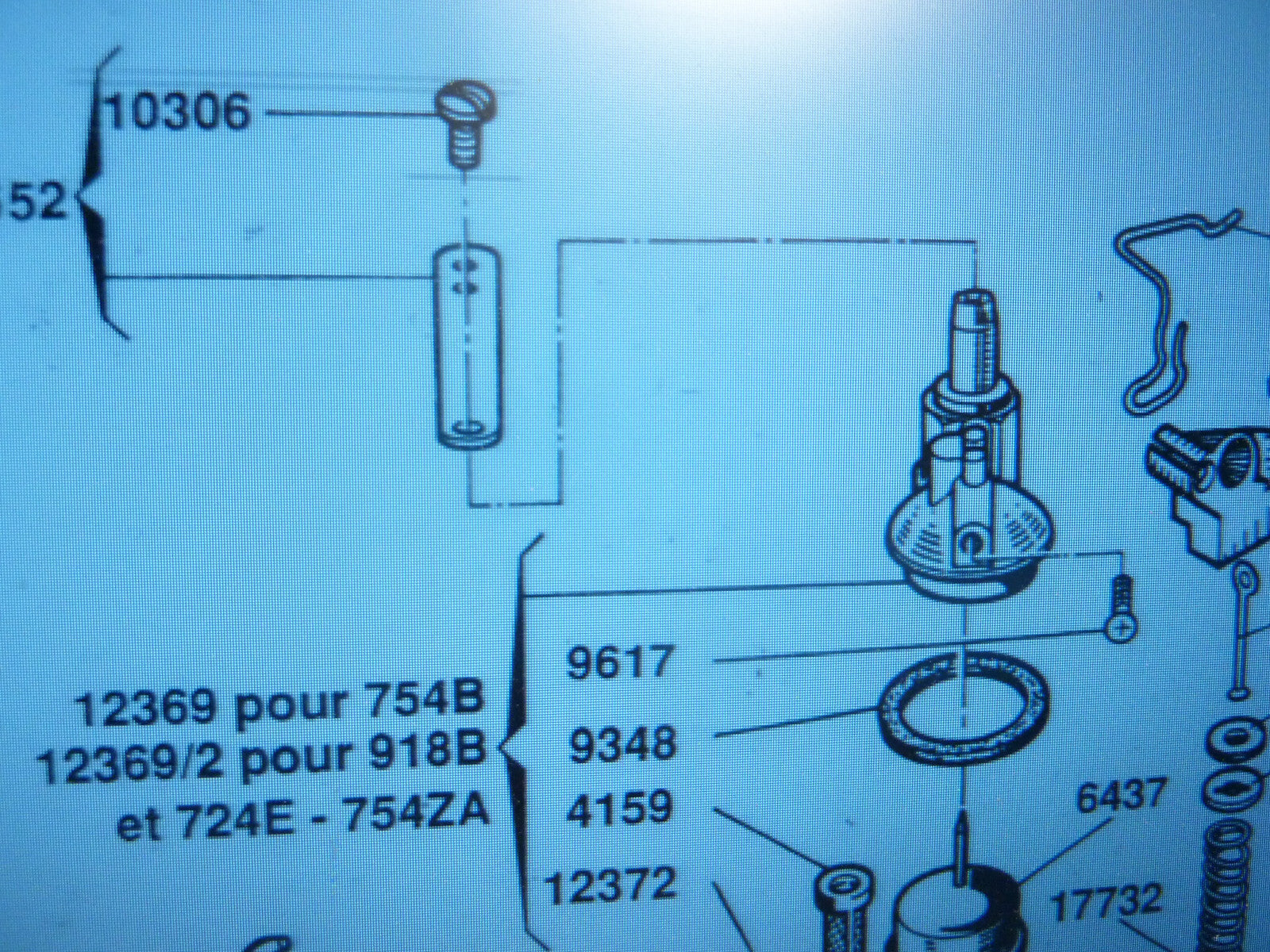 1 vis gurtner vis 10306 fixation de couvercle Peugeot 103 104