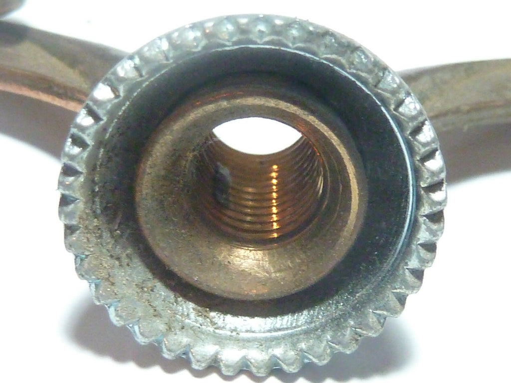 NOS 2 Ecrou Papillon ancien Velo  Set Wing Nuts Brass 5/16 vintage Torino Marcel