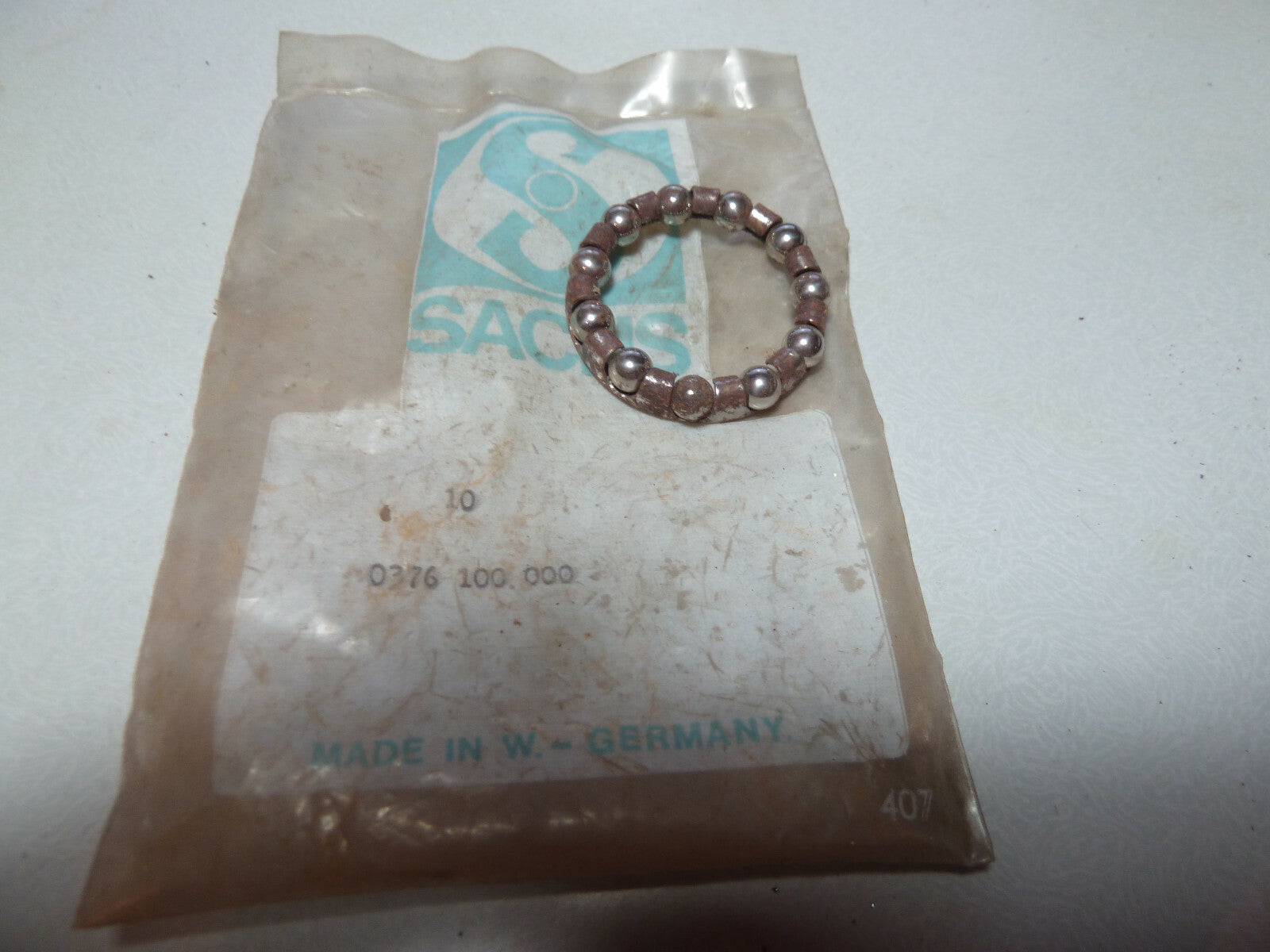 1 ancien stock vintage ROULEMENT CAGE A BILLE 0376 100 000 sachs  11 BILLES 39.3