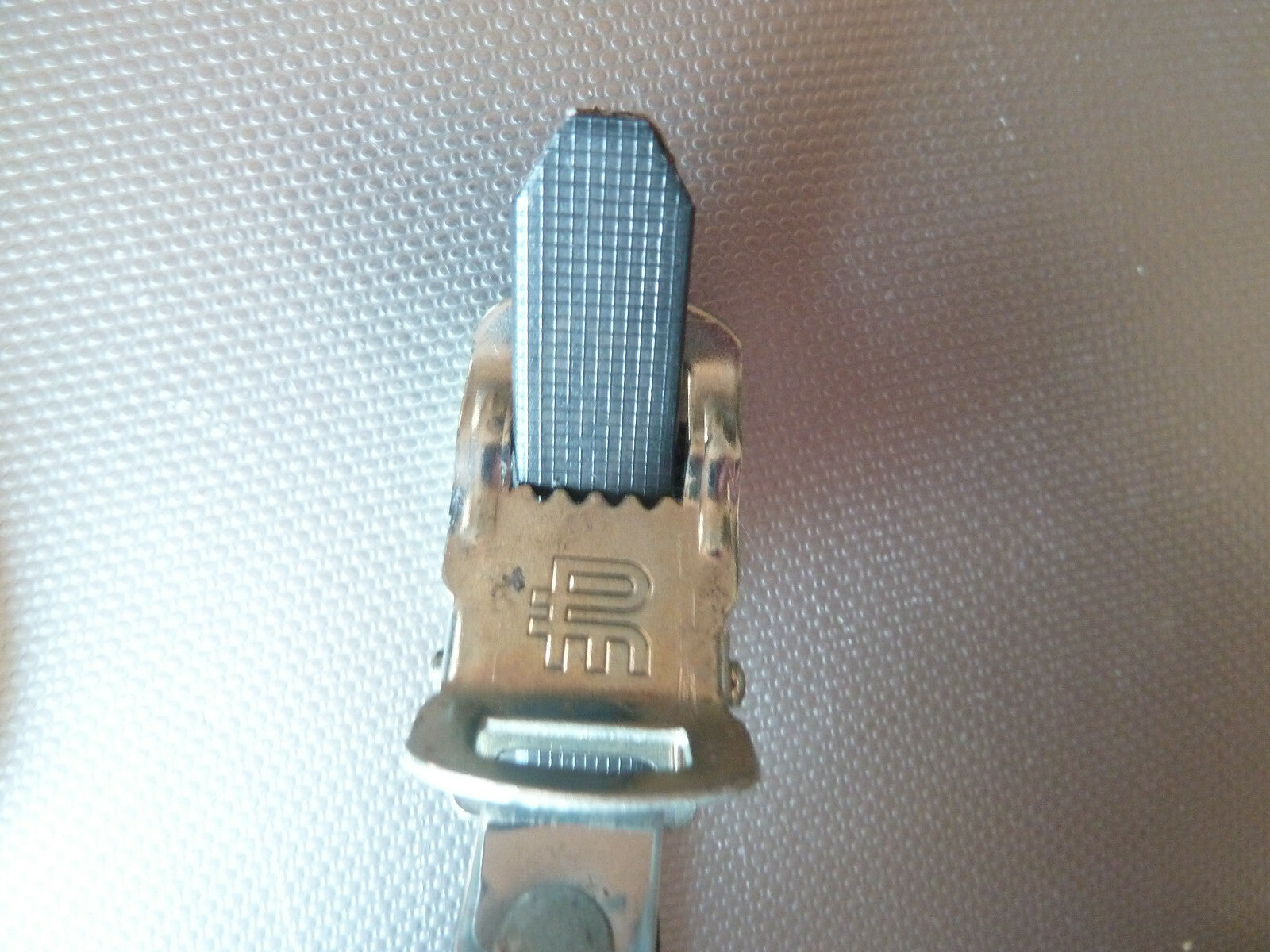 Neu Paire Sangles Toe Clip Lapize Vélo Vintage Laminate Noir Made in France NOS