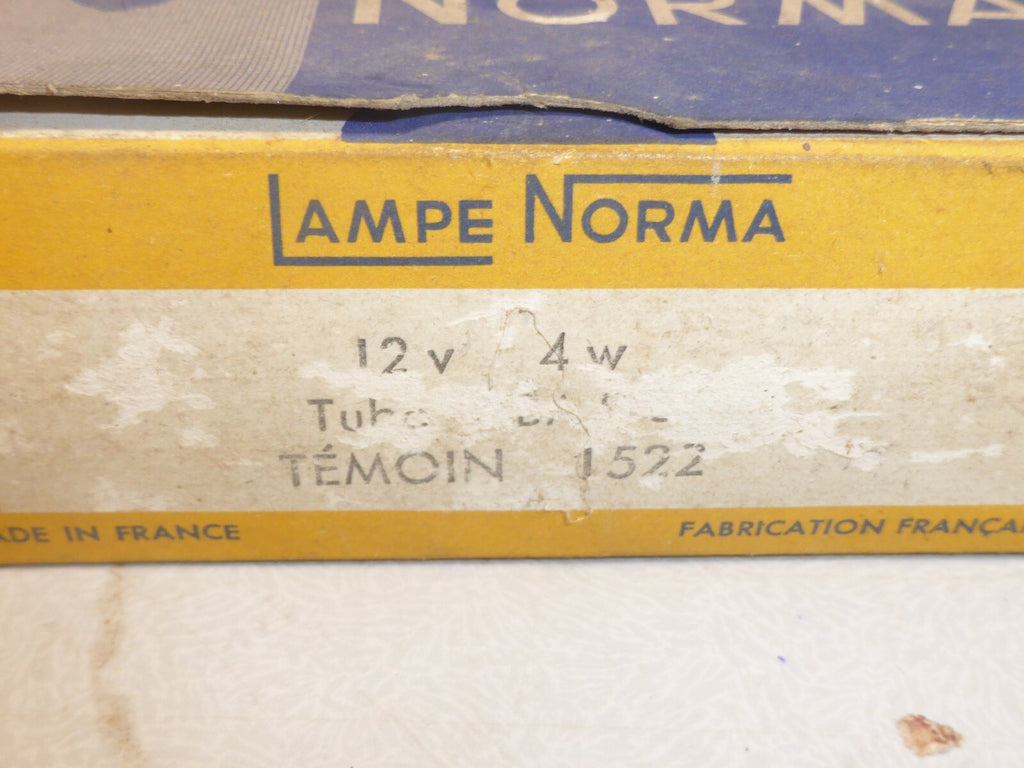 NOS 9 Lampe ampoule 12v 4w (ba9s) Norma temoin