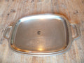 Italie 1970 Plateau rectangulaire ciselé Matériau: Acier (inoxydable) Alessi