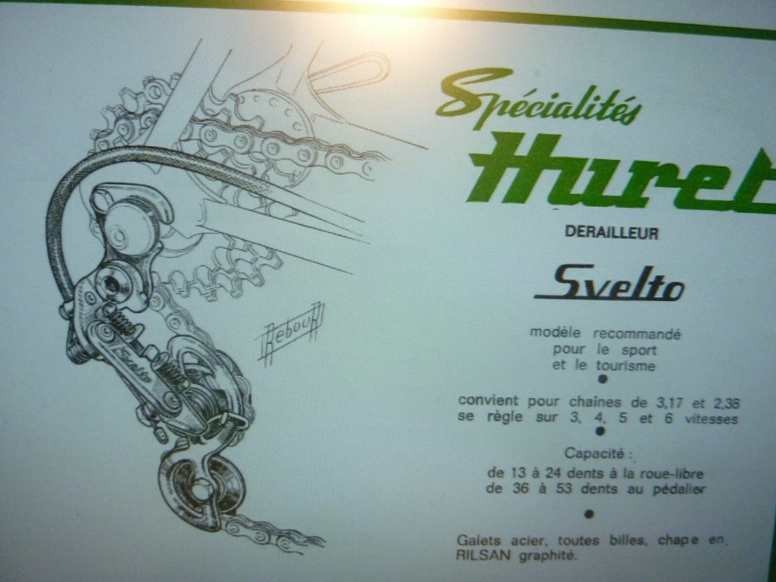 ✨ NOS Huret 1916 – Vis Dérailleur Svelto / Alvitt – Vélo Ancien Vintage rare✨