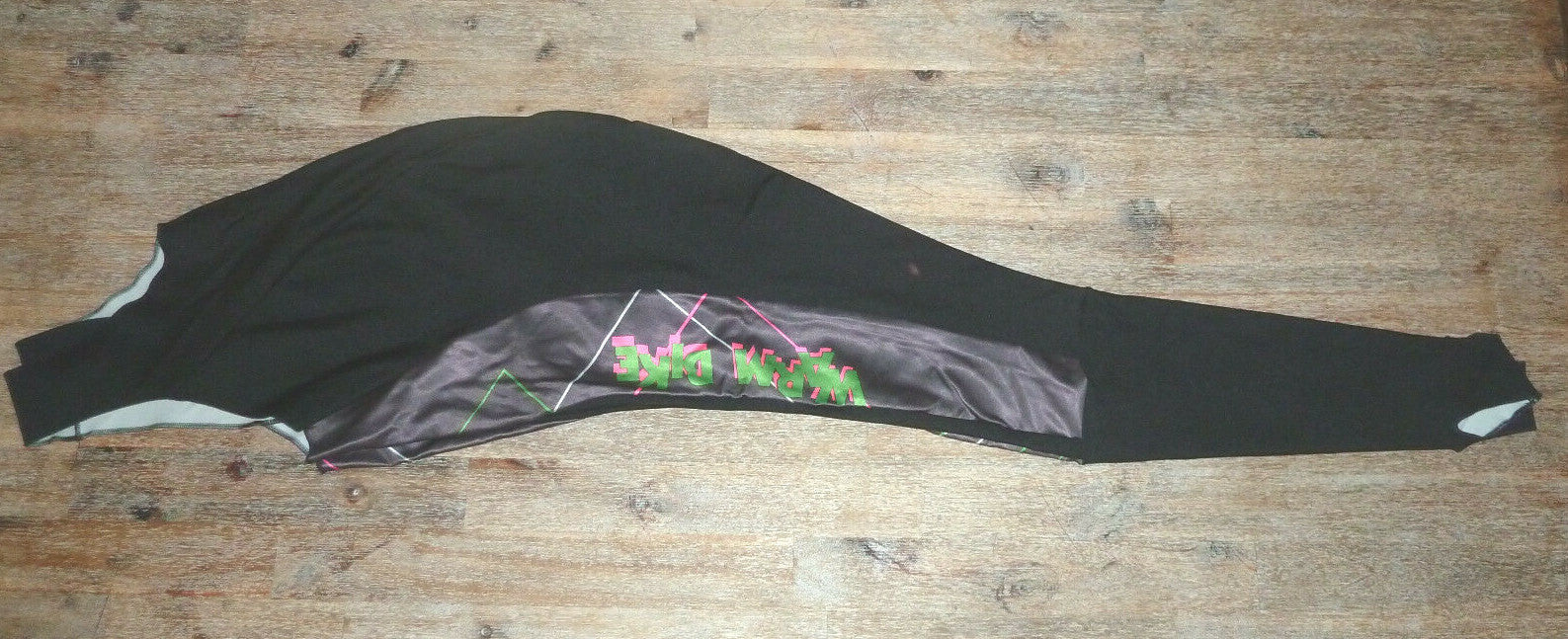Collant long vélo VTT à bretelles rembourré hiver cycliste vintage martingale T2