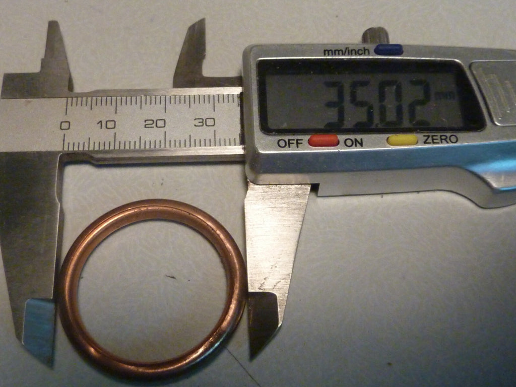 ✨ NOS Joint cuivre Ø 27.8 - 35 mm motobecane  D75, 99E, 99Z, D55, 125LT ✨