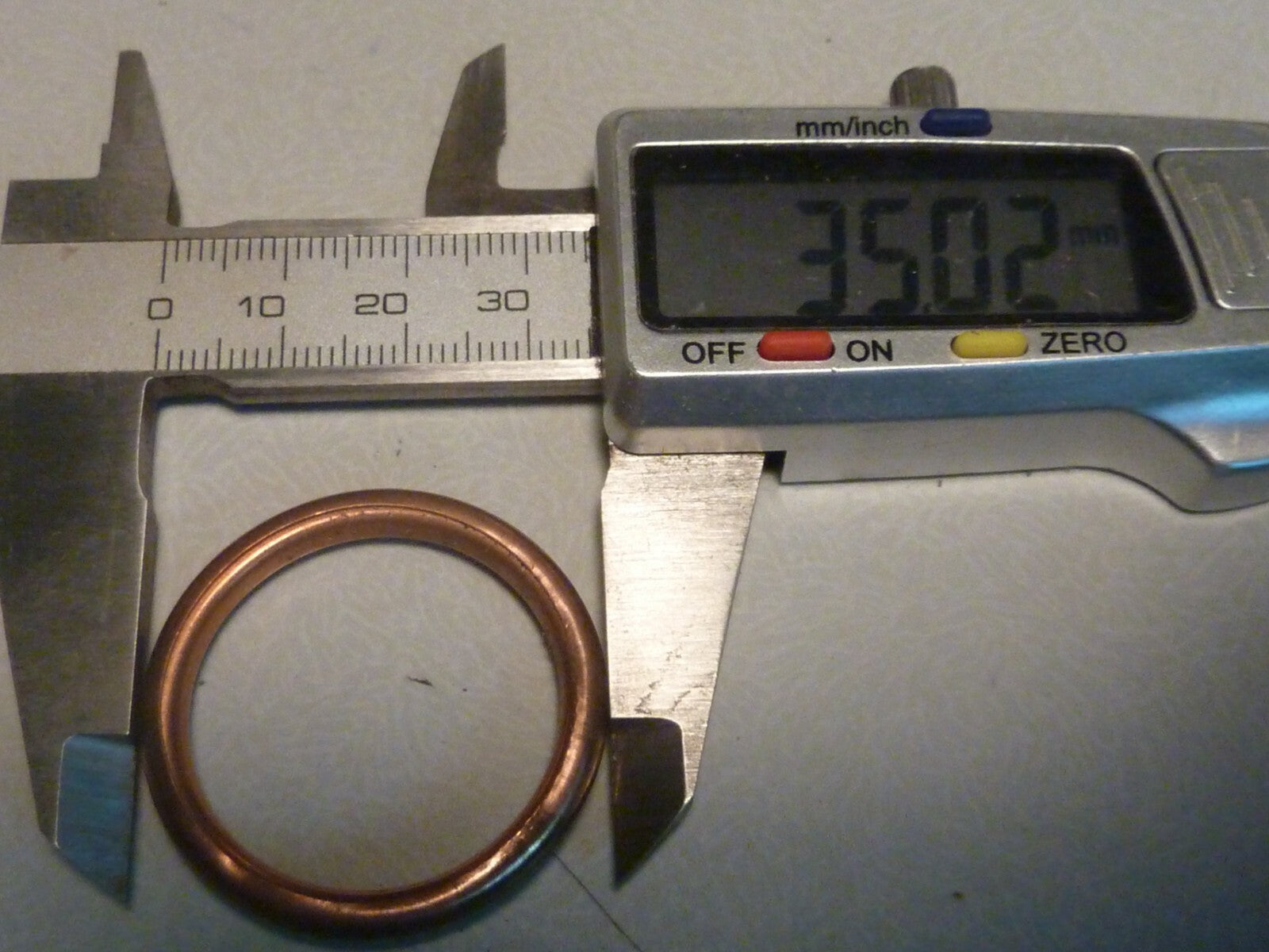 ✨ NOS Joint cuivre Ø 27.8 - 35 mm motobecane  D75, 99E, 99Z, D55, 125LT ✨