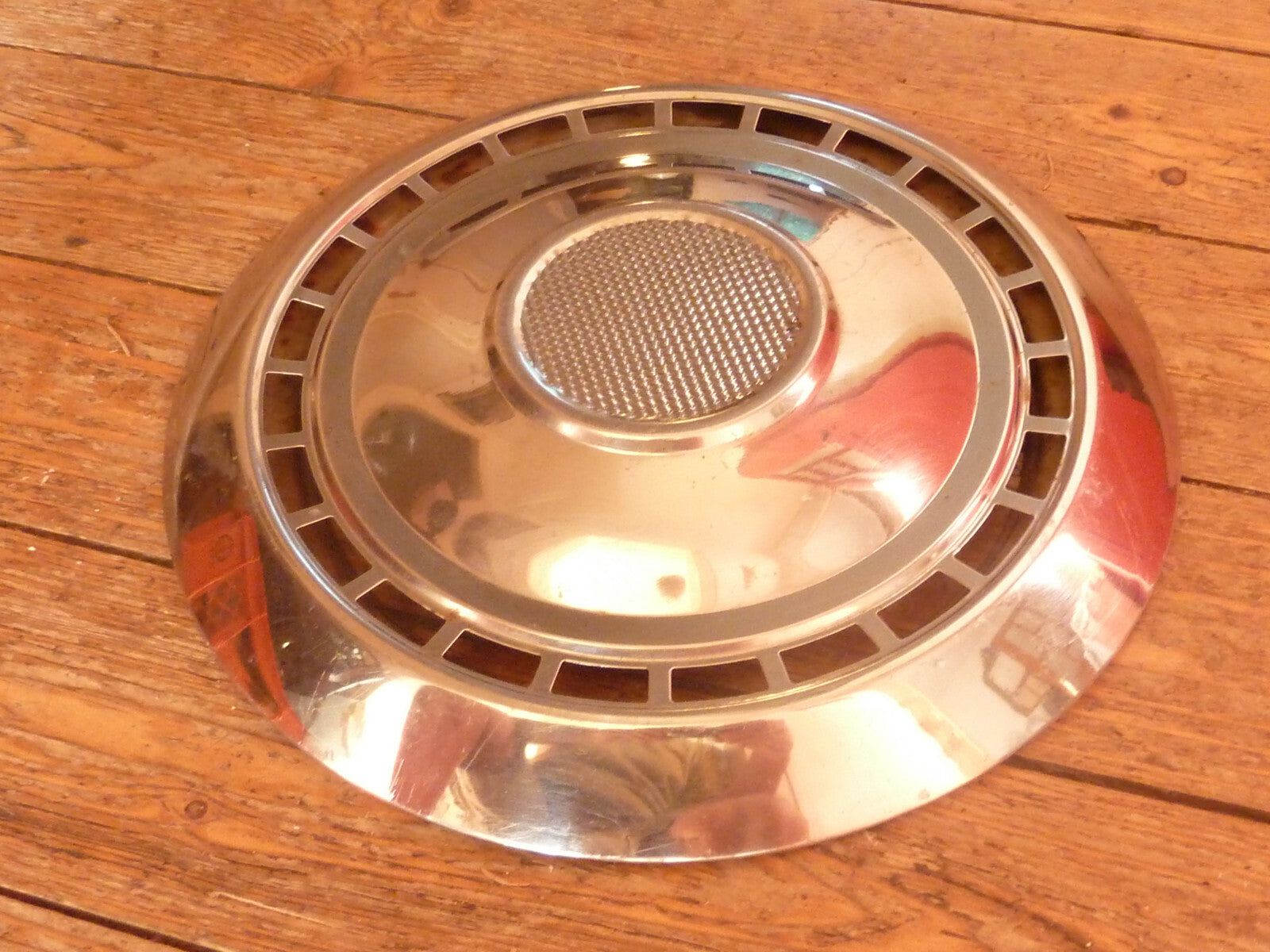 1 anciens vintage ENJOLIVEUR DE ROUE chromé 275 mm