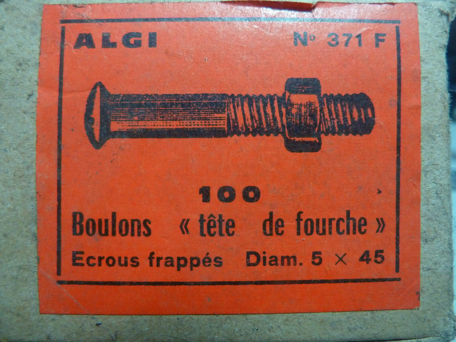 3 ALGI vintage vis tete fourche velo fixation garde boue sur fourche avant 5x45