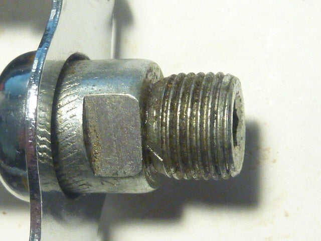 1 Vintage 80's K10496 Small Youth Chrome Steel Pedal 9/16" with Reflectors