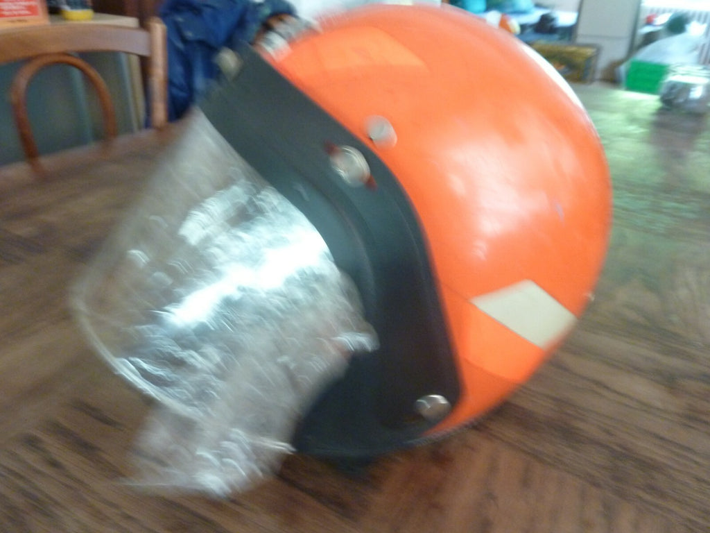 1 Vintage Casque Moto Visière fixe 5 attaches ILC Recomp  Made in USA visor