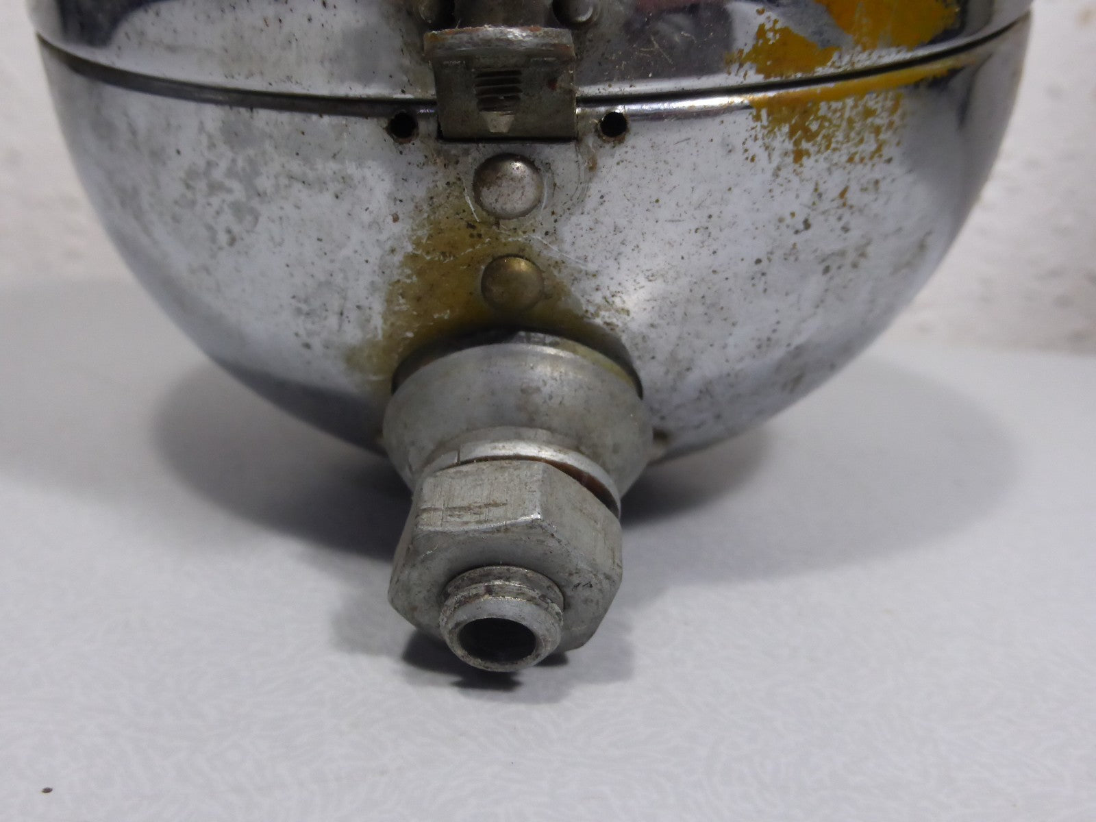 Ancien Phare Feu Arrière chromé HELLA 2-22865 Vintage Moto Mobylette Ø 107mm