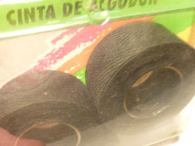 NOS Guidolines Cotton Handlebar Tapes 1 paire noir