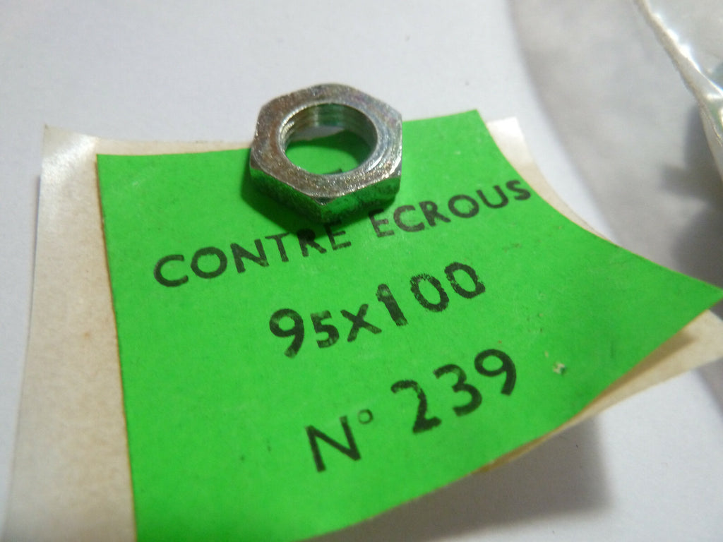 ✨ Ancien stock – 2 Contre-écrous de moyeu Algi – 9,5 x 100 – Vélo vintage ✨