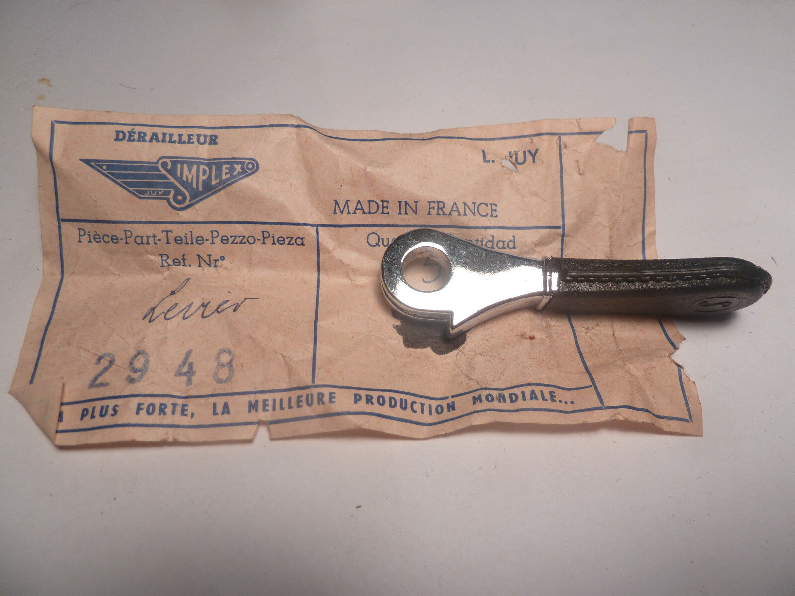 ✨ NOS Levier de Vitesses Simplex 2948 – Criterium Shifter – Vélo Vintage ✨