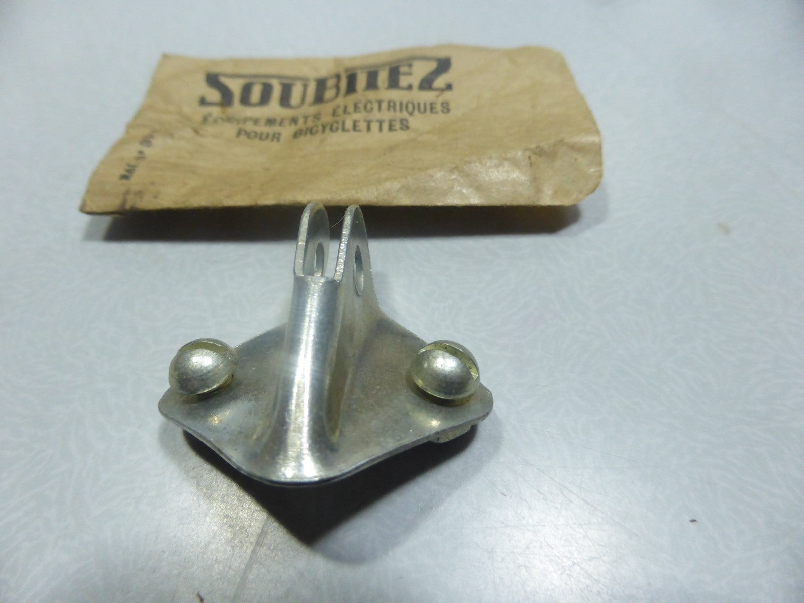 ✨ NOS neu Support attache Phare CIBIÉ SOUBITEZ Vélo Vintage Made in France✨