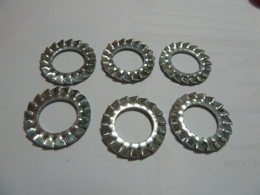 NOS 6 Rondelle Dentée M12 12x21 anti vibration dentelée eventaille