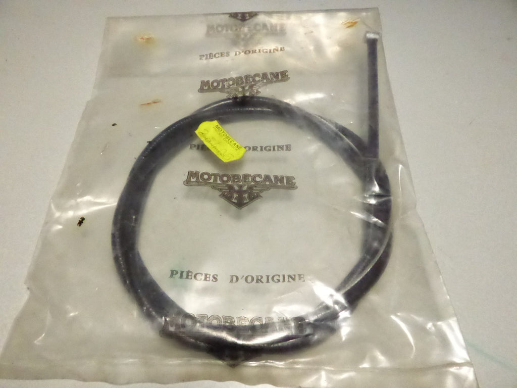 NOS ancien CABLE de Freins motobecane vintage goupille tonneau gaine noir