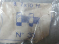 NOS neu 4 Vis M7 10 mm longueur total 15 mm avec écrou  Vis et écrou