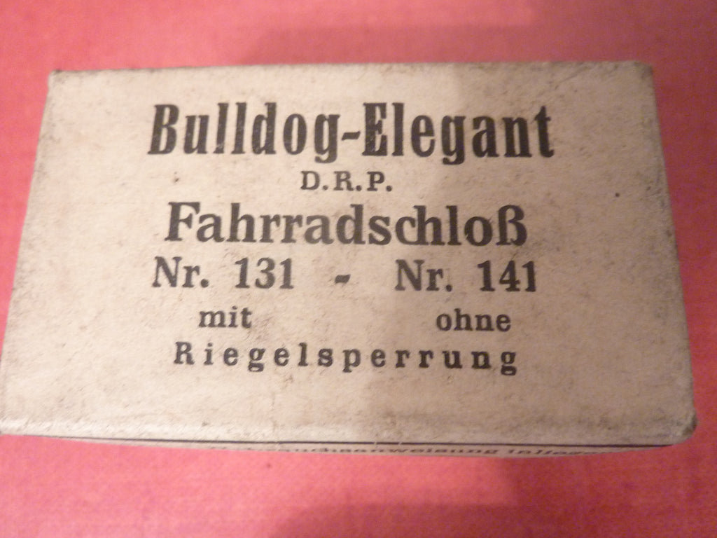 ✨ NOS Cadenas / Antivol vélo vintage – Bulldog Elegant – biegelsperrung ✨