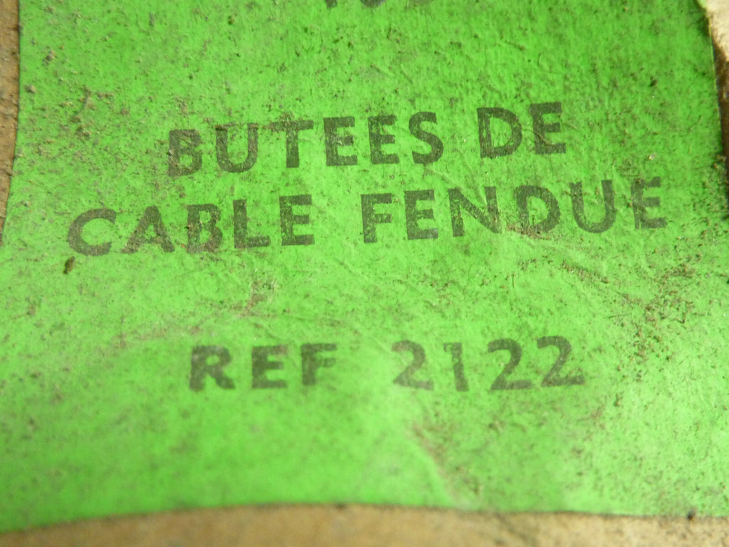 ✨ Ancien stock NOS Lot de 2 Butées de câble fendue Ø 7 Algi Vélo / Cyclomoteur✨