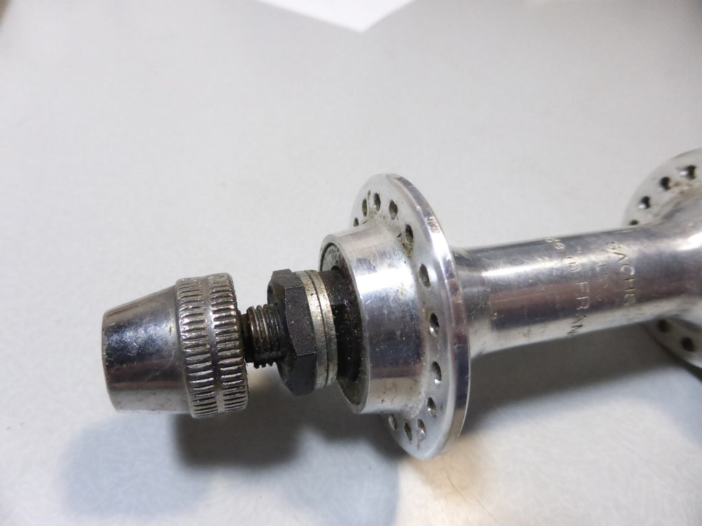 4 vintage axe moyeux maillard sachs shimano front axle