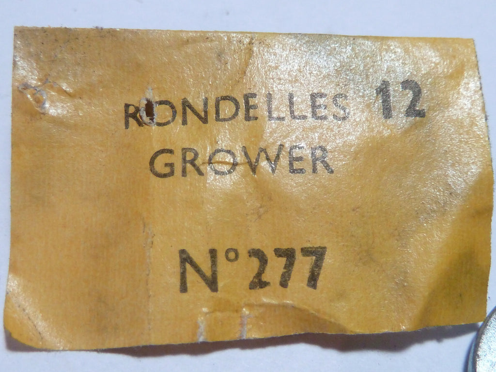 Lot de 7 rondelles grower 12 mm solex motobecane peugeot  12x19 ancien stock
