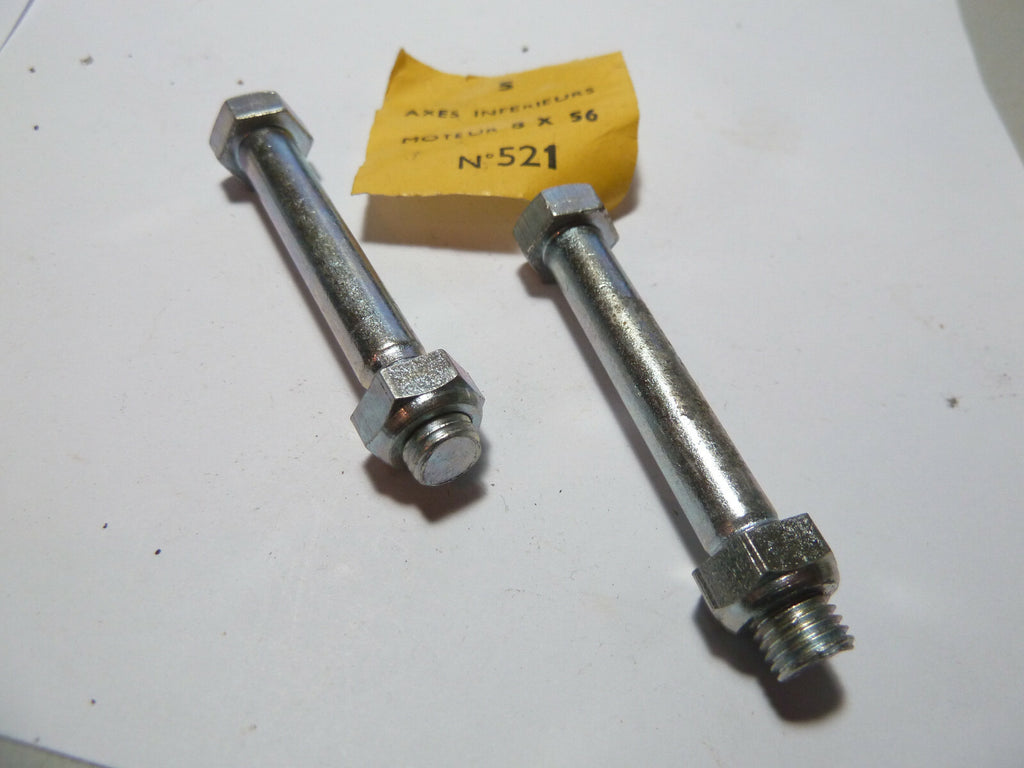 ✨ NOS ALGI – 2 Axes Fixation Moteur M8 8x56 mm – Mobylette – Ancien Stock ✨