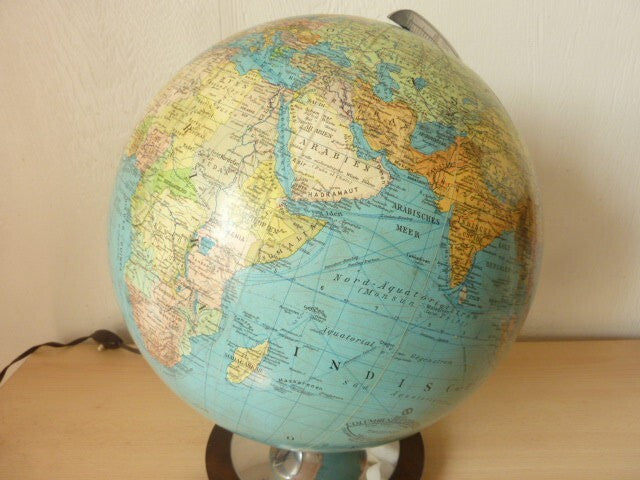 ANCIEN GRAND GLOBE TERRESTRE MAPPEMONDE COLUMBUS ERDGLOBUS BERLIN