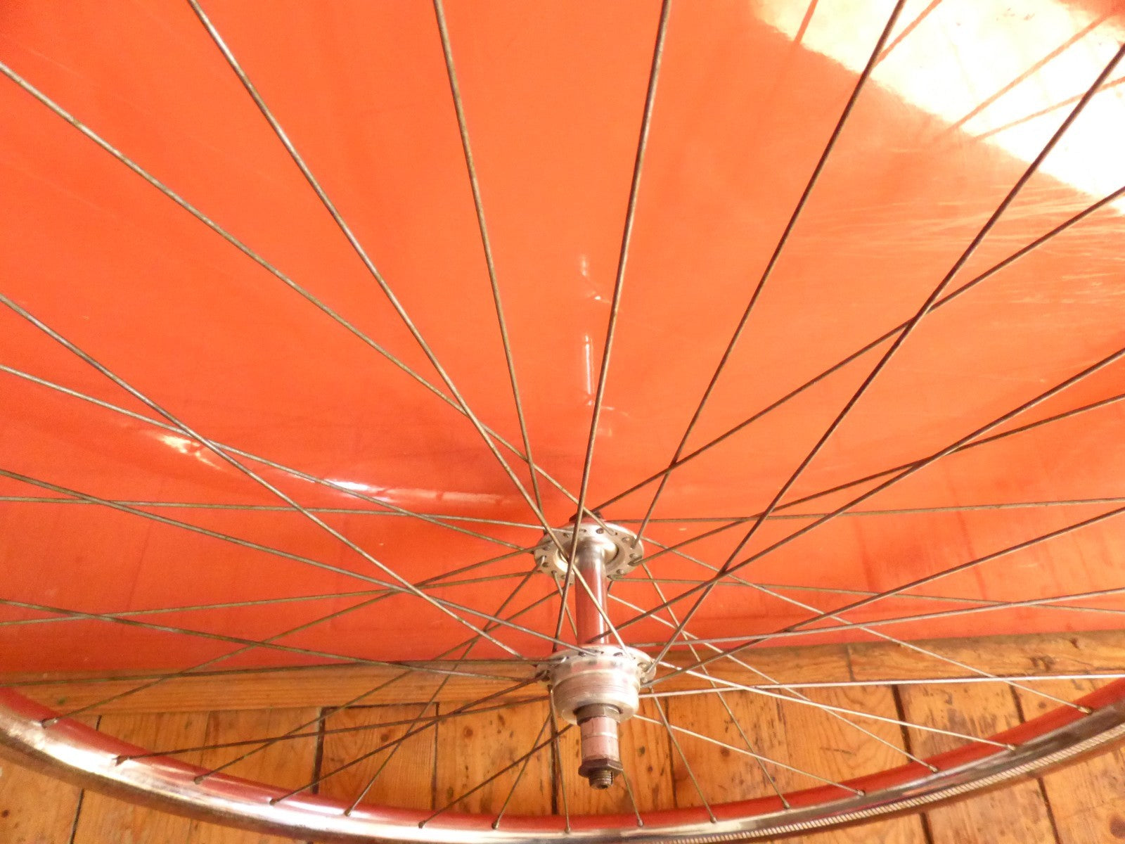 ✨ NOS Roue arrière velo vintage 700C (622) – SAMIR SAMINOX 1984 ✨