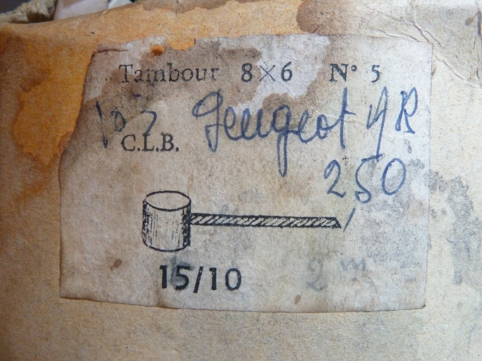 NOS CLB CÂBLE FREIN ARRIÈRE 2M MOBS PEUGEOT 103 MBK 51 MOTOBECANE- MOTOCONFORT