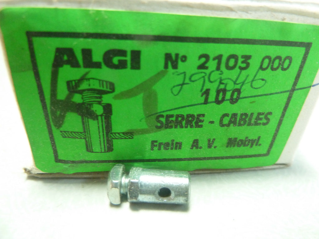 NOS neu 1 Serre-cables ᴓ6 Algi 11mm ancien stock frein Avant Mobylette Peugeot