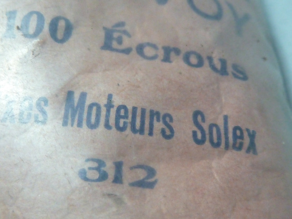 NOS vintage ancien axe écrou moteur solex  ancien stock