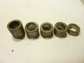 lot 5 entretoises vintage ancien pédalier axe 9. 5 mm