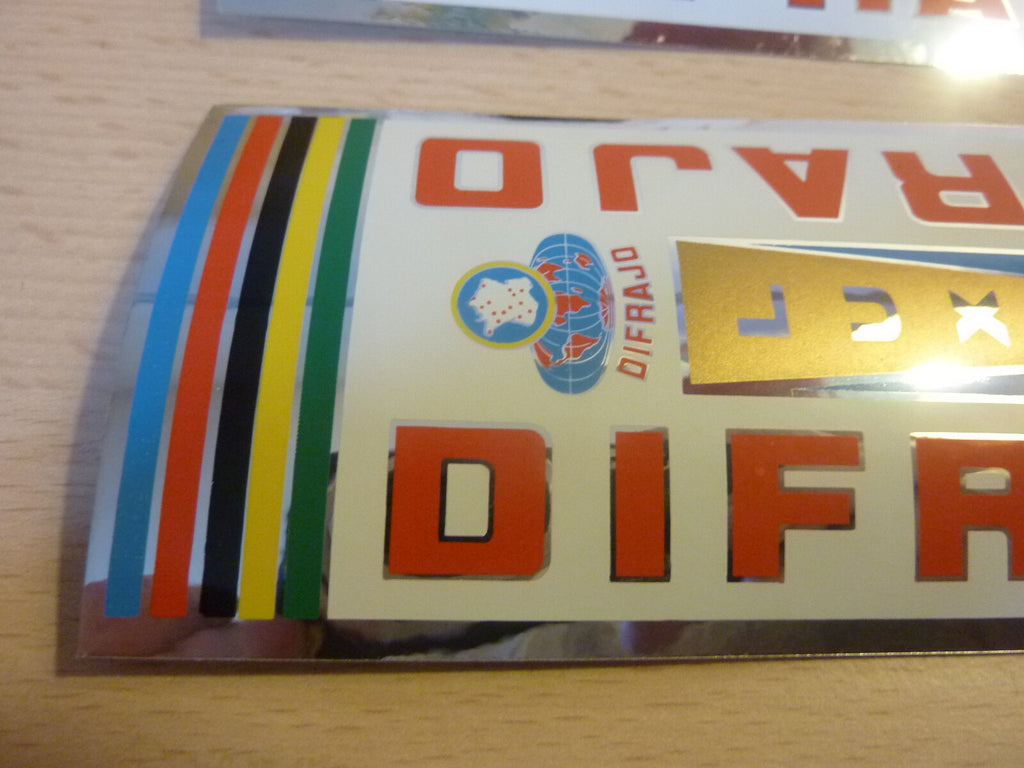 ✨NOS NEU Difrajo Vintage 4 Stickers bike / 4 autocollant velo✨